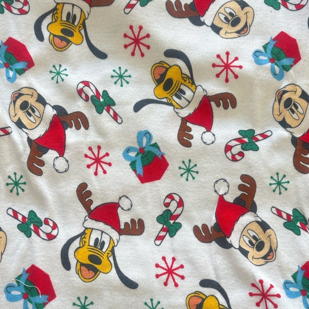 Disney Festive Holiday Snug Fit Pajamas Set Size 4T - Picture 4 of 5